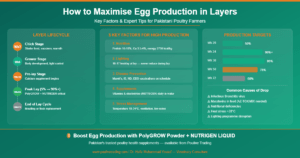 Read more about the article How to Increase Egg Production in Layers: Expert Tips for Pakistani Poultry Farmers