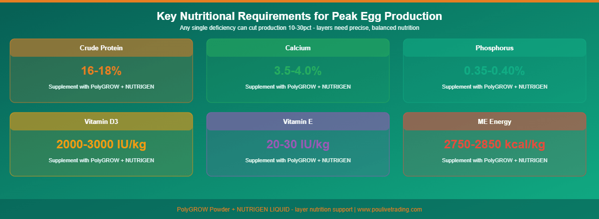 Nutritional factors that drive egg production infographic
