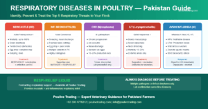 Read more about the article Respiratory Diseases in Poultry: Causes, Symptoms & Effective Treatment in Pakistan